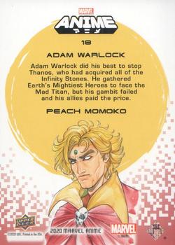 2020 Upper Deck Marvel Anime - Hyper Mosaic #18 Adam Warlock Back