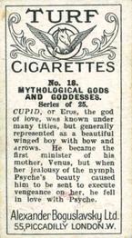 1924 Turf Mythological Gods and Goddesses #18 Cupid Back