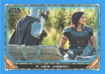 2020 Topps Star Wars: The Mandalorian Season 1 - Blue #42 A New Mission Front