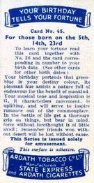 1937 Ardath Your Birthday Tells Your Fortune #45 Jupiter Back