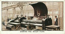 1930 Ogden's Construction of Railway Trains #18 Shaping the Boiler Plate Front