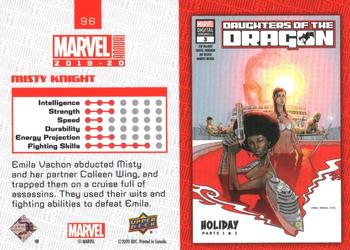 2019-20 Upper Deck Marvel Annual - Variant Cover #96 Misty Knight Back