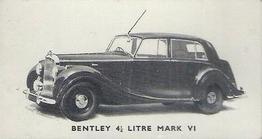 1949 Kellogg's Motor Cars (Black and White) #1 Bentley - 4 1/4 Litre Mark VI Front