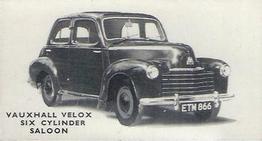 1949 Kellogg's Motor Cars (Black and White) #3 Vauxhall Velox - Six cylinder saloon Front