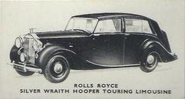 1949 Kellogg's Motor Cars (Black and White) #6 Rolls Royce - Silver Wraith Hooper Touring Limousine Front