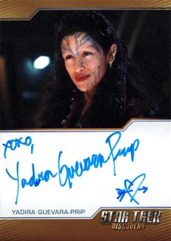 2020 Rittenhouse Star Trek Discovery Season Two - Autographs (Brown Border Design) #NNO Yadira Guevara-Prip Front