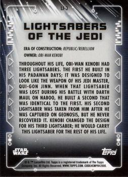 2020 Topps Star Wars Holocron Series - Lightsabers of the Jedi #LJ-3 Obi-Wan Kenobi Back
