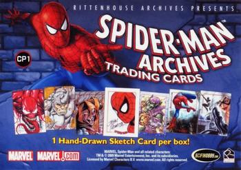 2009 Rittenhouse Spider-Man Archives - Promos #CP1 Spider-Man Back
