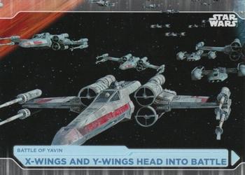 2021 Topps Star Wars: Battle Plans #63 X-Wings And Y-Wings Head Into Battle Front