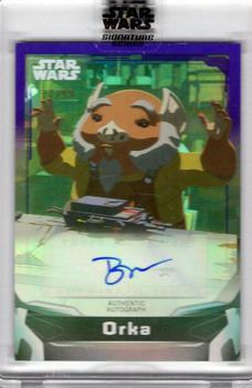 2021 Topps Star Wars Signature Series - Purple #A-BMR Bobby Moynihan Front