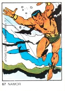 1980 Terrabusi Marvel Comics Superhero (Spain) #67 Namor Front
