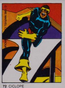 1980 Terrabusi Marvel Comics Superhero (Spain) #72 Ciclope Front
