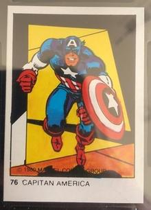 1980 Terrabusi Marvel Comics Superhero (Spain) #76 Capitan America Front