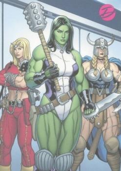2014 Rittenhouse Marvel: Dangerous Divas 2 - Promos #P3 Dangerous Divas 2 - She-Hulk Front