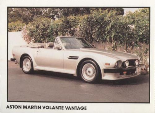 1989 Checkerboard Press Sports Car #10 Aston Martin Volante Vantage Front