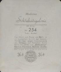 1934 Kurmark Moderne Schonheitsgalarie Series 1 (Garbaty) #254 Inez Koebner Back