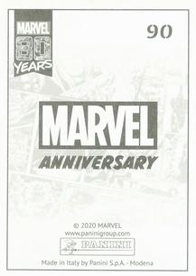 2020 Panini Marvel 80 Years Stickers #90 Daredevil: Born Again Back