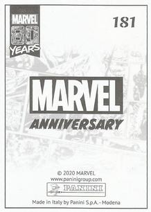 2020 Panini Marvel 80 Years Stickers #181 Captain America Back