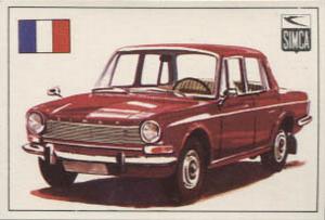 1972 Top Sellers Famous Cars #128 Simca 1501 Front