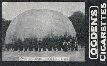 1902 Ogden's General Interest Series D #88 Over London in a Balloon 2 Front