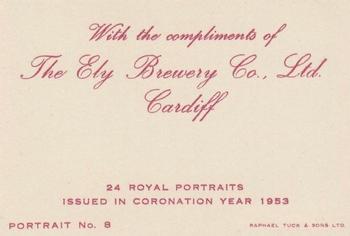 1953 Ely Brewery Co Ltd - Royal Portraits #8 Prince Charles / Princess Anne Back