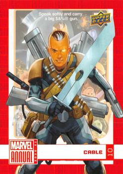 2020-21 Upper Deck Marvel Annual #10 Cable Front