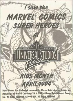 1994 Universal Studios Florida Marvel Superheroes #NNO Dr. Doom, Green Goblin & Magneto Back