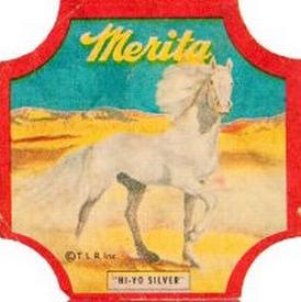 1940 Merita Bread The Lone Ranger Bread End Labels #NNO Hi-Yo Silver Front