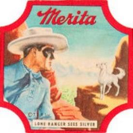 1940 Merita Bread The Lone Ranger Bread End Labels #NNO Lone Ranger Sees Silver Front