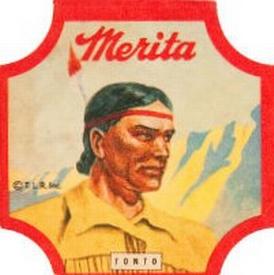 1940 Merita Bread The Lone Ranger Bread End Labels #NNO Tonto Front