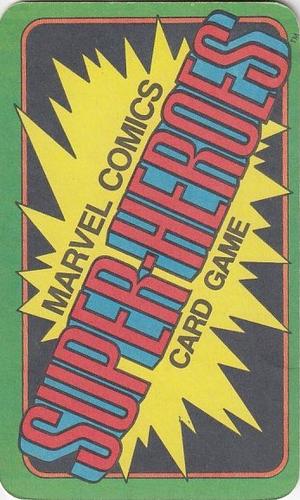 1978 Milton Bradley Marvel Comics Super-Heroes Card Game #6 Sue Richards Back