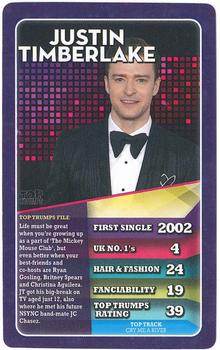 2015 Top Trumps Popstars #NNO Justin Timberlake Front