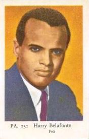 1958 Dutch Gum PA Set #PA231 Harry Belafonte Front