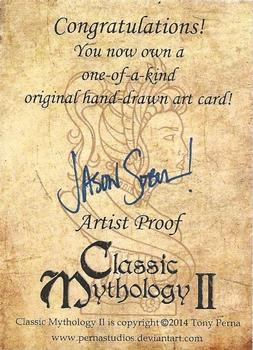 2014 Perna Studios Classic Mythology II - Artist Proof Sketches #NNO Jason Sobol Back