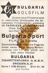 1934 Goldfilm (Bulgaria, Constantin, Salem) #95 Greta Nissen Back