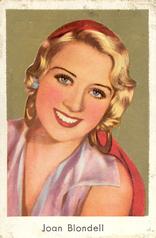 1934 Goldfilm (Bulgaria, Constantin, Salem) #387 Joan Blondell Front