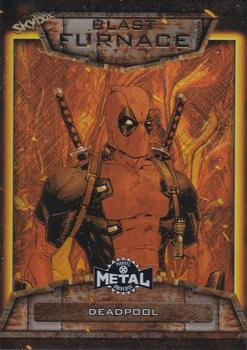 2021 SkyBox Metal Universe Marvel X-Men - Blast Furnace #B-23 Deadpool Front