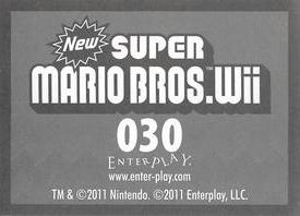 2011 Enterplay New Super Mario Bros. Wii #30 Sticker 30 Back