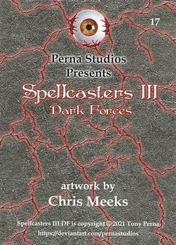 2021 Perna Studios Spellcasters III Dark Forces #17 Chris Meeks Back
