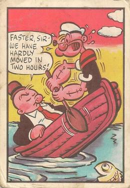 1959 Chix Confectionery Popeye #35 Faster, sir Front