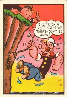 1959 Chix Confectionery Popeye #41 I'll fetch a rope Front