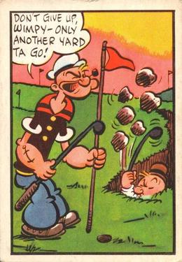 1959 Chix Confectionery Popeye #42 Don't give up, Wimpy Front