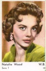 1958 Dutch Gum Serie T #T10 Natalie Wood Front