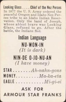 1956 Armour Star Franks Indian Language #NNO Looking Glass Back