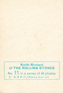 1965 A&BC The Rolling Stones #11 Keith Richard Back