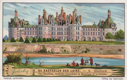 1933 Liebig De Kasteelen Der Loire (Castles of the Loire)(Dutch Text)(F1269, S1272) #6 Chambord Front