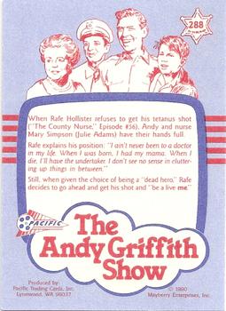 1991 Pacific The Andy Griffith Show Series 3 #288 Candid Shot Back