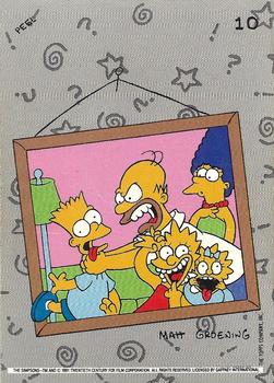 1991 Regina The Simpsons - Stickers #10 Homer Simpson/Marge Simpson/Bart Simpson/Lisa Simpson/ Maggie Simpson Front
