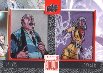 2018-19 Upper Deck Marvel Annual - Manufactured Patch Dual e-Pack Achievements #PD25 Jarvis / Voyager Front