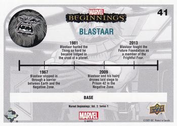 2022 Upper Deck Marvel Beginnings Volume 2, Series 1 #41 Blastaar Back